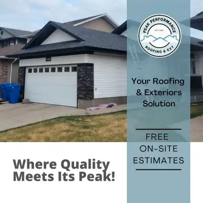 We specialize in residential roofing and exterior solutions for your home. With Peak Performance, yo...