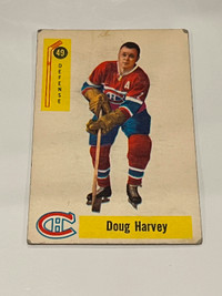 DOUG HARVEY 1958/59 PARKHURST HOCKEY CARD #49 MONTREAL CANADIENS