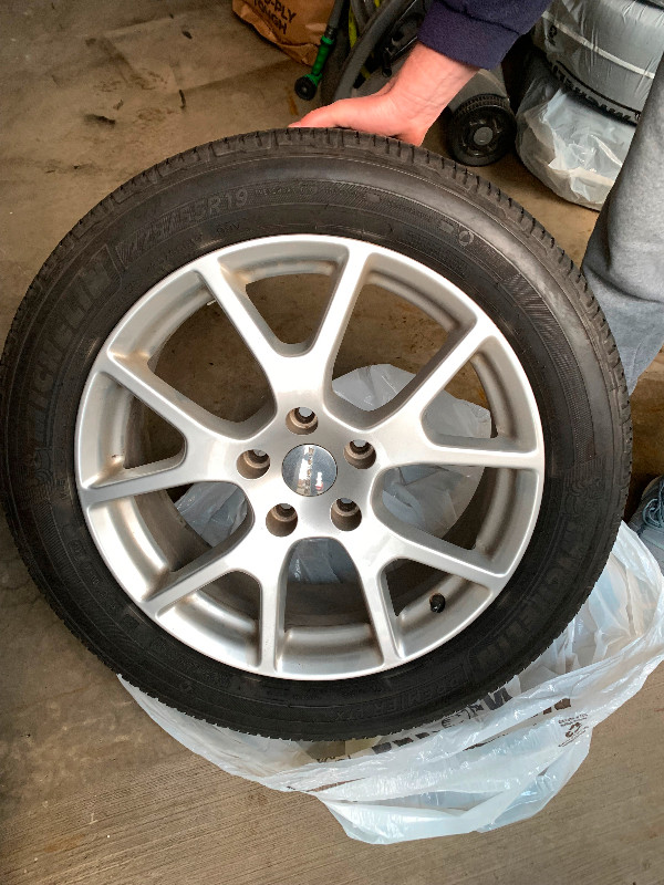 For Sale: Set of 4 Used Michelin Tires on Aluminum wheels in Tires & Rims in Hamilton