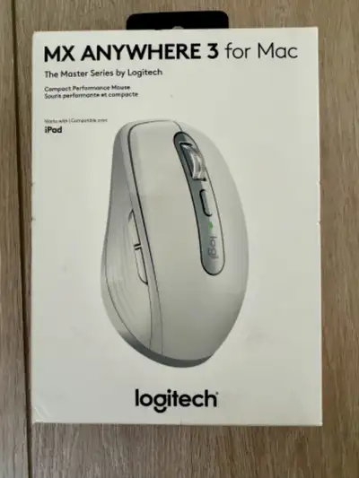 Logitech MX Anywhere 3 for Mac Wireless Mouse. In excellent condition. Works great. Text Andrew (780...