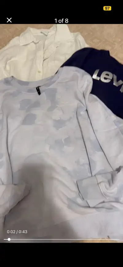 women’s shirts gap lazy pants and Levi’s, View more