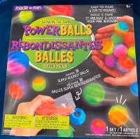 NEW make Glow in the Dark 18 bouncy balls set kids toys activity