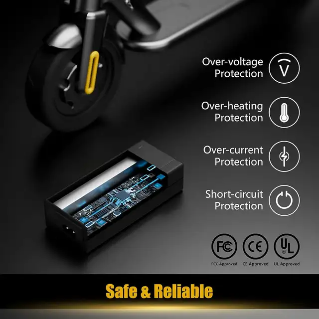 UL 42V 2A Electric Scooter Charger for 36V Batteries, 5-in-1 Plu in eBike in Oshawa / Durham Region - Image 5