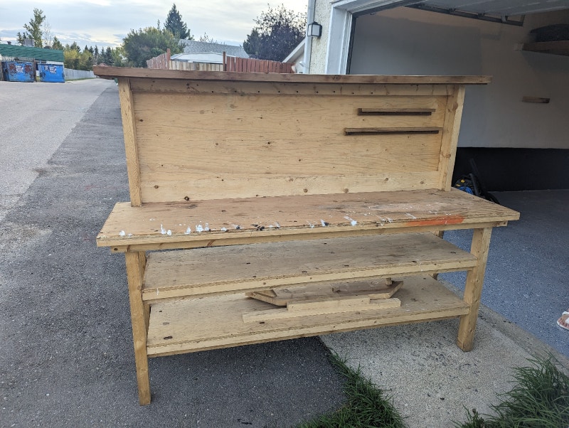 Wooden workbench Tool Storage & Benches Calgary Kijiji