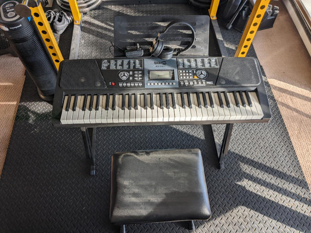 RockJam Piano Keyboard with Stand, Stool, Headphone (RJ561) in Pianos & Keyboards in Mississauga / Peel Region