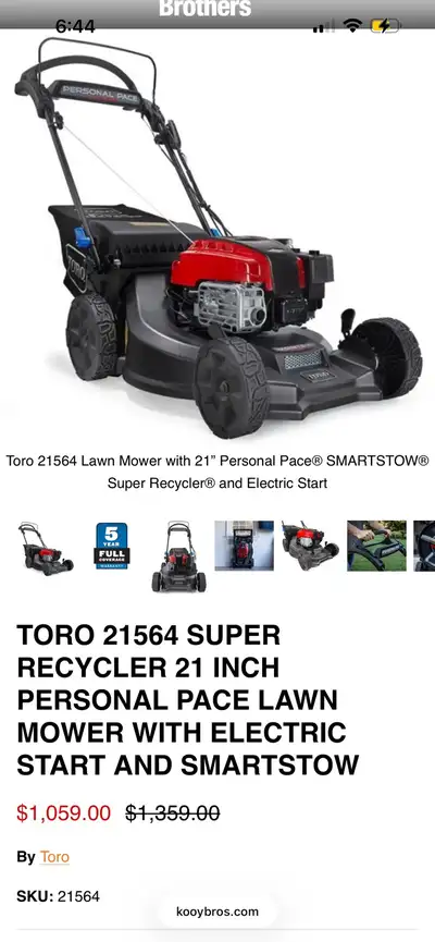 Brand NEW Toro Super Recycler, View more