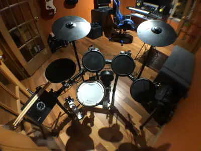 Roland TD-17k Electronic Drum Kit + Pearl Kick Pedal + Stool, View more