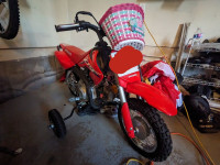 2022 CRF50 with training wheels