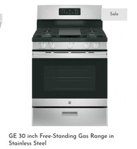 SALE - Brand New GE 30 Inch Free Standing Range