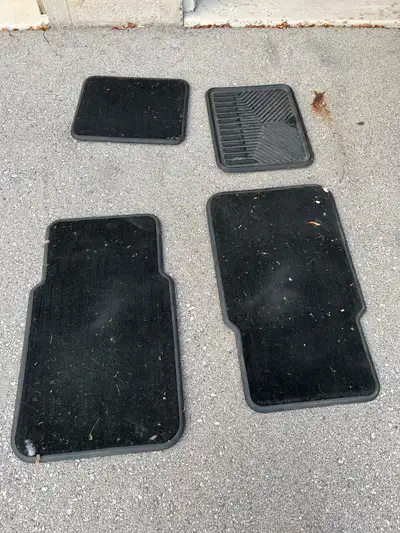 These black winter car mats are perfect for protecting your vehicle's interior from snow, salt, and...