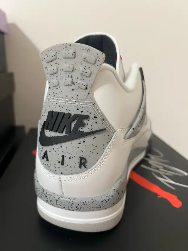 Brand New 2025 Jordan Retro 4 White Cement in Men's Shoes in Markham / York Region - Image 3