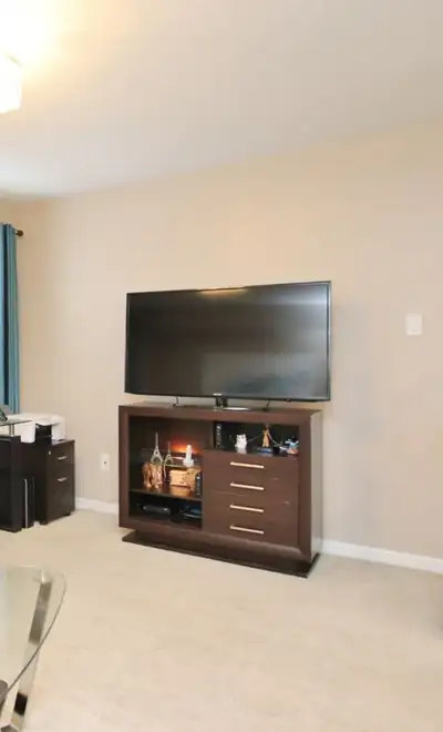 Modern wood TV stand, View more