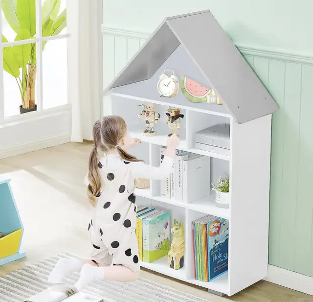 New in Box Wooden Dollhouse Bookcase 4-Tier  in Bookcases & Shelving Units in City of Toronto - Image 4