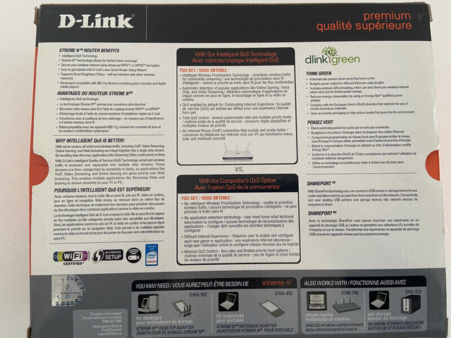 D-Link DIR 655 Extreme N Gigabit Router in Networking in St. Catharines - Image 2
