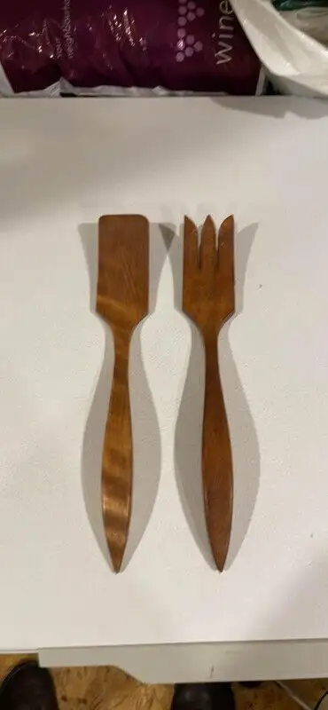 Salad serving utensils (wood), View more