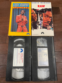 Eddie Murphy Delirious and Raw on VHS cassette tapes