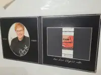 Elton John facsimile Caesar's Palace Autograph picture & ticket