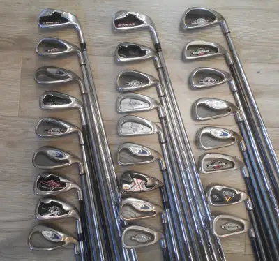 CALLAWAY TAYLORMADE PING TITLEIST XXIO NIKE MIZUNO COBRA IRONS!, View more