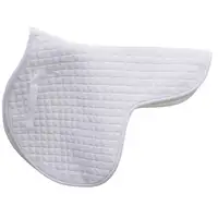 English quilted shaped saddle pad White