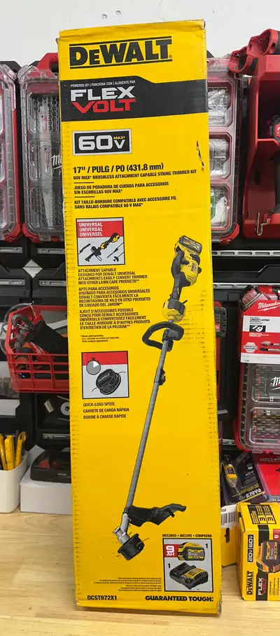 Dewalt 60v Flexvolt 17 Inch Folding Attachments Trimmer Kit, View more
