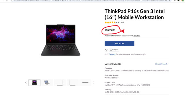 Retail 3730$ NEW ThinkPad P16s, Ultra 7 155H, 64 GB DDR5, OLED $ in Laptops in City of Toronto - Image 4