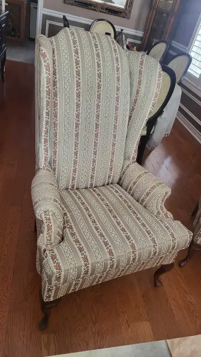 Wing chairs X 2, View more
