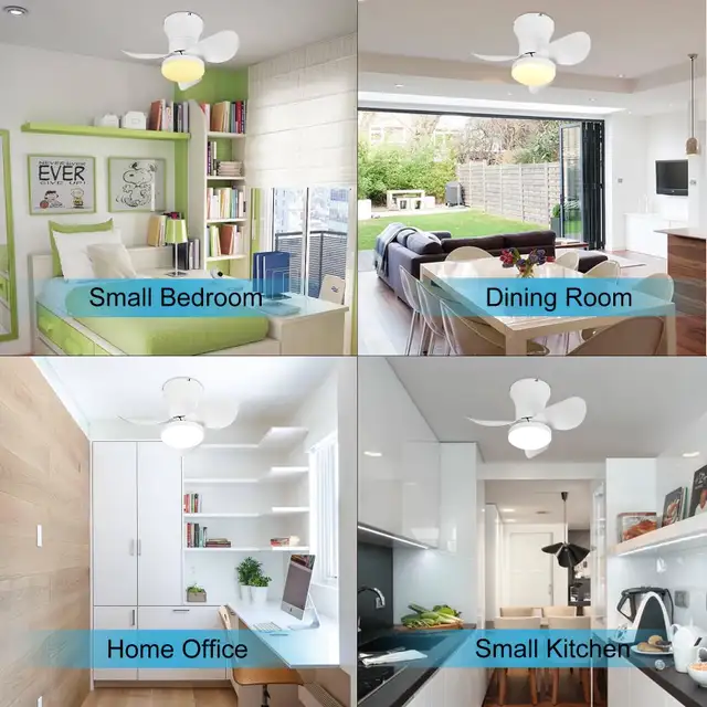 Ohniyou 21 Inch Ceiling Fan with Lights and Remote in Indoor Lighting & Fans in Markham / York Region - Image 6