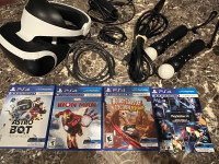 PS4VR with 3 games