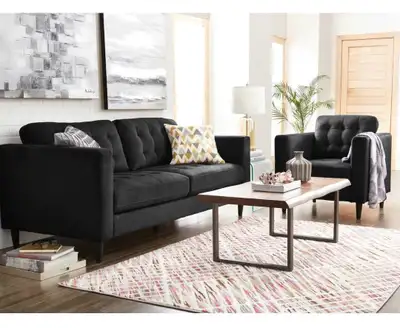 Black Loveseat , View more