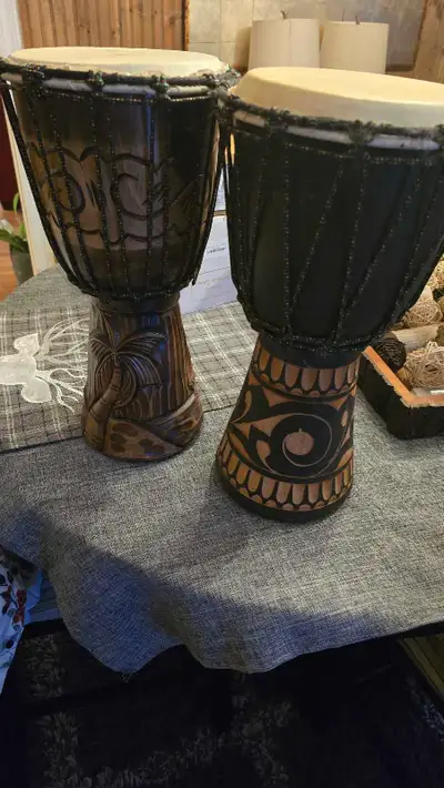 2 drums  functional decor, View more