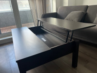 Lift top coffee table with storage 