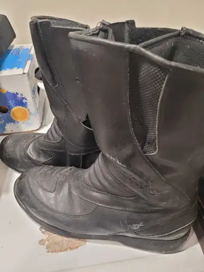 Teknic all leather motorcycle boots, View more