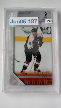 UPPER DECK 2005-06 JEFF CARTER YOUNG GUNS ROOKIES BGS 9 MINT RC