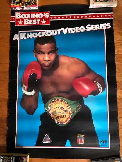Mike Tyson poster when he was heavyweight champ 1989