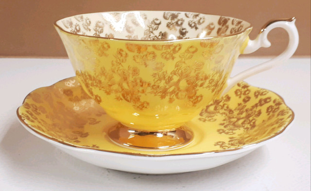 Royal Albert Empress Series Cup and Saucer Yellow. in Arts & Collectibles in Leamington