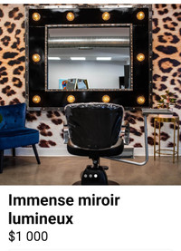 Miroir très grand signé JEE DESIGN artiste