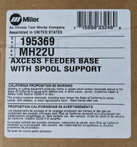 Miller Welding Axcess Feeder Base with Spool Support - 195369