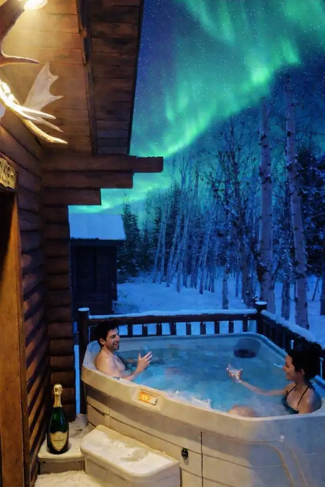 Winter wonderland with private hot tub in British Columbia in Canada - Image 2