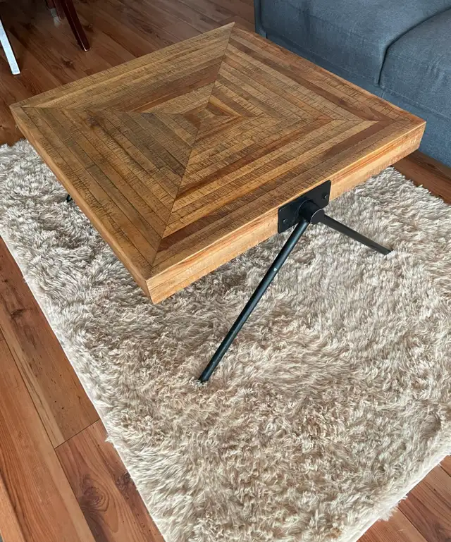 Structube ZAK Recycled Teak Coffee Table - Solid Wood590084669241436162