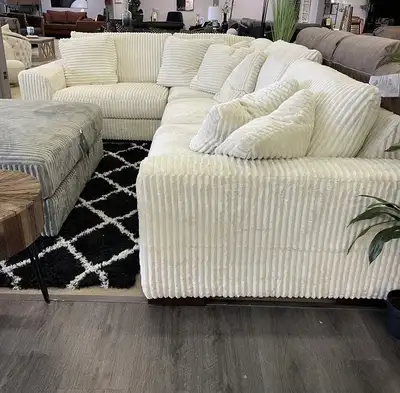 Ultimate Pure Corduroy Material Sectional Sofa with Free Deliver, View more