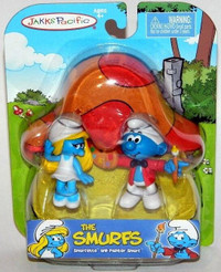 The Smurfs 2-Pack Poseable Figurines Smurfette Painter Papa