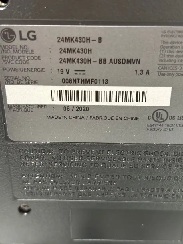LG  24MK430H-B 24''  in Monitors in Cambridge - Image 8