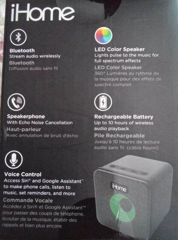 i Home Bluetooth Speaker  New in Original Box in Speakers in Mississauga / Peel Region - Image 3