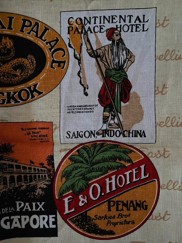 Vintage Singapore Raffles Hotel Linen Tea Towel in Other in Ottawa - Image 4