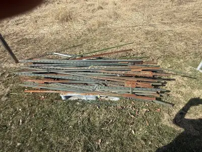 Heavy-duty steel bars with pre-drilled holes along the length — perfect for fencing repairs, bracing...