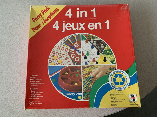 4 in 1 Board Game Party Pack in Toys & Games in Mississauga / Peel Region