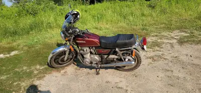 Vintage Honda CB650 for sale. On road last eight years, gone over, carbs cleaned and synched a coupl...