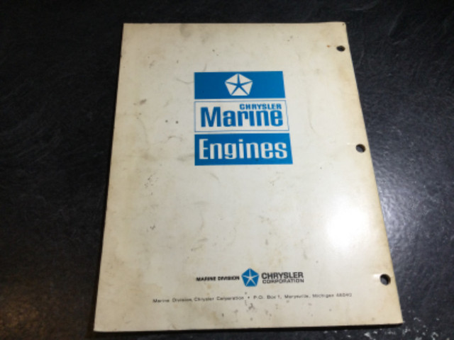 Chrysler Super Bee II LM318BT Marine Engine Operating Manual in Non-fiction in Parksville / Qualicum Beach - Image 4