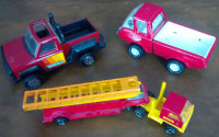 3 Older Tonka Vehicles, Fire Truck, Pick-Up Trucks, $20 Each