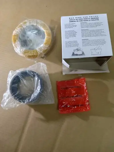NEW TOILET FLANGE WAX SEAL & BOLTS, View more